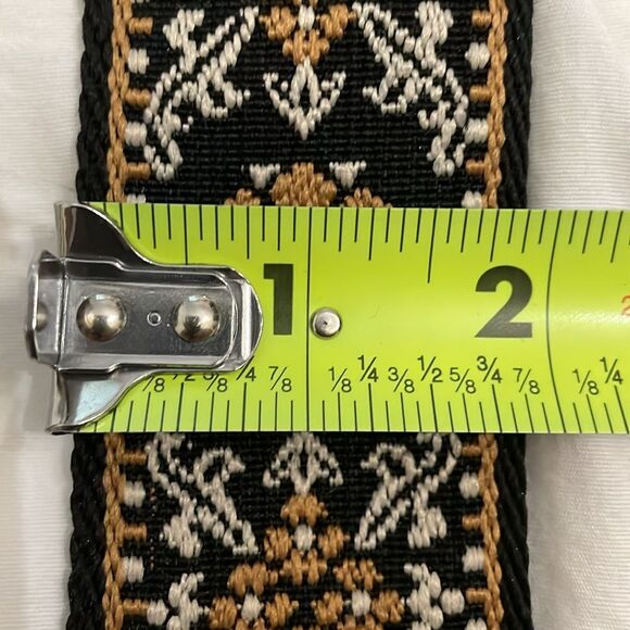 Black Floral Tapestry Adjustable Purse Bag 2" Replacement Strap Boho - Picture 5 of 7